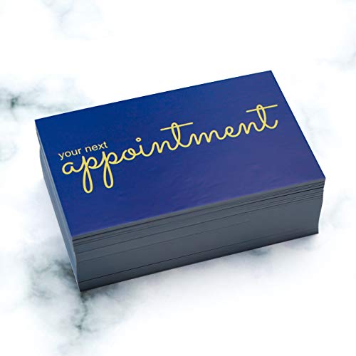 RXBC2011 Appointment Reminder Cards Pack of 100 Navy Blue