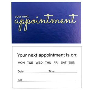 RXBC2011 Appointment Reminder Cards Pack of 100 Navy Blue