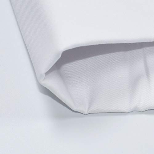 White 100% Cotton Twill Fabric by The Yard(36 Inch) -4.5oz 60" Wide