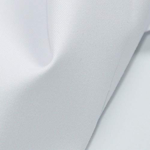 White 100% Cotton Twill Fabric by The Yard(36 Inch) -4.5oz 60" Wide