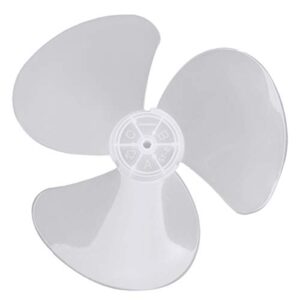 dpois plastic 3 leaves fan blade replacement for standing pedestal fan table fanner general accessories white 12 inch
