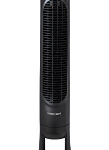 Lasko Portable Electric 42" Oscillating Tower Fan with Nighttime Setting, Timer and Remote Control for Indoor, Silverwood T42954 & Honeywell QuietSet Whole Room Tower Fan-Black, HYF290B