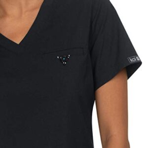 KOI Basics KOI1011 Women's Scrub Top Black M