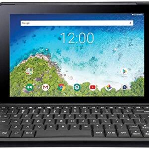 RCA 2018 Viking Pro 2-in-1 10.1" Touchscreen High Performance Tablet Laptop PC, Intel Quad-Core Processor, 1G RAM, 32GB HDD, Detachable Keyboard, Webcam, Android 5.0 Lollipop (Charcoal)