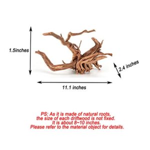 Tfwadmx Aquarium Driftwood, Spider Wood Sinkable Driftwood for Fish Tank Decorations Natural Branches for Reptile