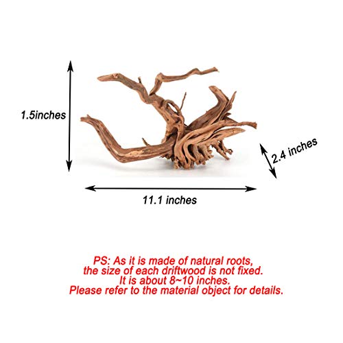 Tfwadmx Aquarium Driftwood, Spider Wood Sinkable Driftwood for Fish Tank Decorations Natural Branches for Reptile