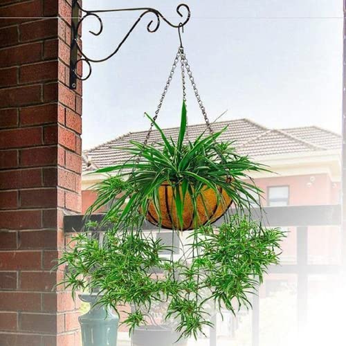 Suwimut 157 Inches Hanging Chains, Black Metal Hanging Chain with 30 S Hooks and 30 Clips for Hanging Bird Feeders, Birdbaths, Planters, Billboards, Chalkboards, Wind Chimes, Flower Pots, Lanterns and Decorative Ornaments, Outdoor Indoor Use