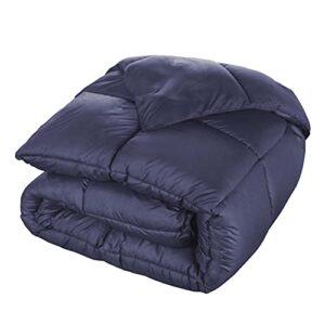 SUPERIOR Down Alternative All Season Comforter - Medium Fill Weight, Perfect for Winter and Summer - Bedding for Bed, Delicate and Soft Quilt, Bedding Duvet Inserts & Bed Sets, Twin/Twin XL, Navy Blue