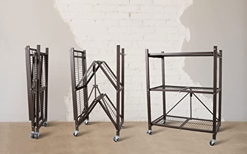 Olympia Tools 3 Shelf Foldable Wire Rack, Metal Organizer