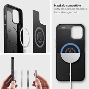 Spigen Mag Armor (MagFit) Compatible with MagSafe Designed for iPhone 12 Mini Case (2020) - Matte Black