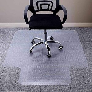 aibob chair mat for low pile carpet floors, flat without curling, 40 x 51 in, office carpeted floor mats for computer chairs desk