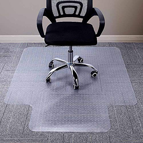 AiBOB Chair Mat for Low Pile Carpet Floors, Flat Without Curling, 40 X 51 in, Office Carpeted Floor Mats for Computer Chairs Desk