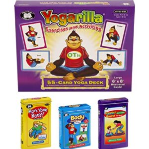 Super Duper Publications | Yoga Exercise, Activities & Body Awareness Fun Decks | Move Your Body & Scooter Board Flash Cards | Occupational Therapy and Motor Skills Bundle | Educational Materials