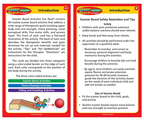 Super Duper Publications | Yoga Exercise, Activities & Body Awareness Fun Decks | Move Your Body & Scooter Board Flash Cards | Occupational Therapy and Motor Skills Bundle | Educational Materials