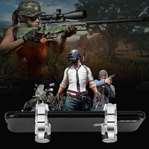 Mobile Game Controller, Metal L1R1 Triggers, Sensitive Shoot Aim Triggers Fire Buttons, Gamepad for PUBG/Knives Out/Rules of Survival, Fits 4.6-6.5 Inch Mobile Phone