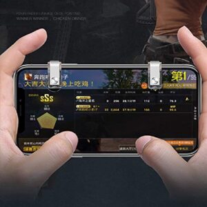 Mobile Game Controller, Metal L1R1 Triggers, Sensitive Shoot Aim Triggers Fire Buttons, Gamepad for PUBG/Knives Out/Rules of Survival, Fits 4.6-6.5 Inch Mobile Phone