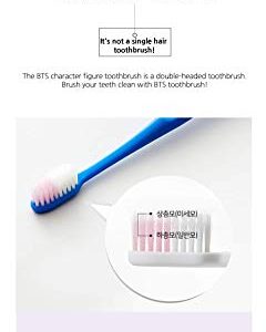 [BTS Official Merchandise] Fans Gift - K-Pop Idols Goods - BTS Character Figure Toothbrush with Convenient Magnetic Holder (Jung Kook)