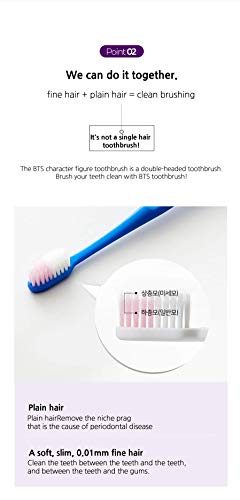 [BTS Official Merchandise] Fans Gift - K-Pop Idols Goods - BTS Character Figure Toothbrush with Convenient Magnetic Holder (Jung Kook)