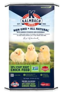 kalmbach feeds 18% non-gmo start right crumble feed for chicks, 50 lb bag