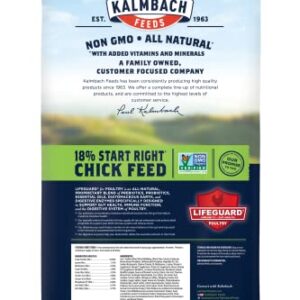 Kalmbach Feeds 18% Non-GMO Start Right Crumble Feed for Chicks, 50 lb Bag