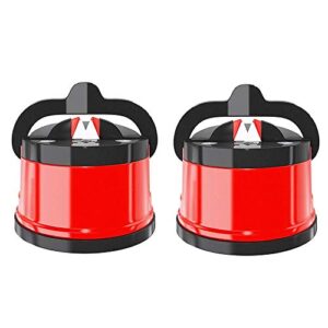 2pcs knife sharpeners, mini pocket knife sharpener suction cup sharpening stone for most blade types kitchen camping