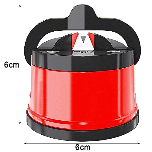 2PCS Knife Sharpeners, Mini Pocket Knife Sharpener Suction Cup Sharpening Stone for Most Blade Types Kitchen Camping