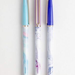 The Catalina Porous Tip Pen, Marble Swirl, 3 Count