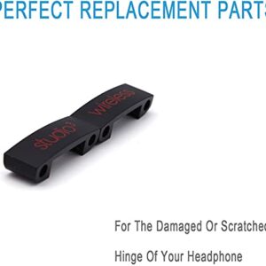 Replacement Headband Metal Folding Hinge Clip Cover Pin Repair Parts Set Compatible with Studio 3 Studio 3.0 Wireless Over-Ear Headphones (Black+Red)