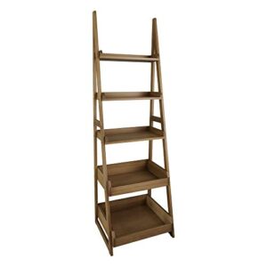 cascade 5-shelf ladder bookcase - alpine gray (318-827)