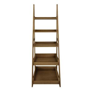 Cascade 5-Shelf Ladder Bookcase - Alpine Gray (318-827)