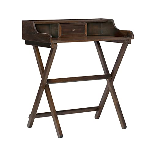 Linon Mable Folding Desk, Walnut