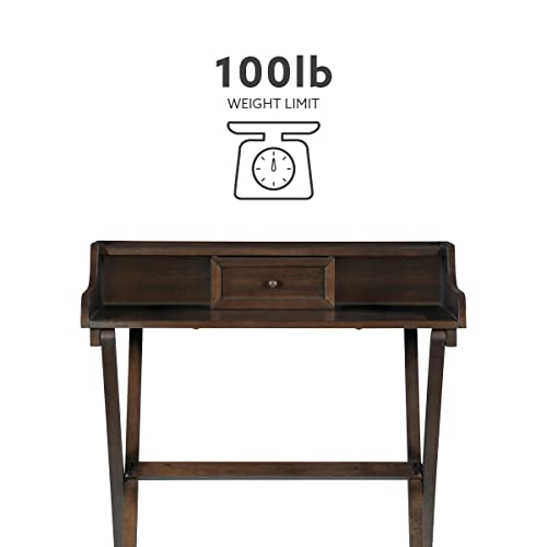 Linon Mable Folding Desk, Walnut