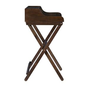 Linon Mable Folding Desk, Walnut