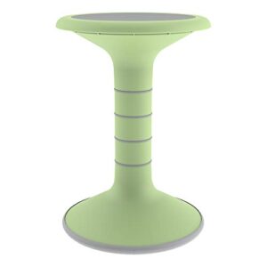 learniture active motion stool flexible seating for school classroom, office or home - 18" seat height - green apple (lnt-nus450-ga-so)