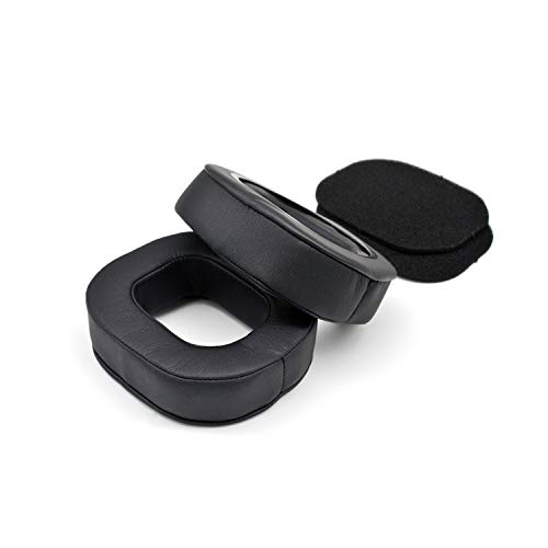 1 Pair Replacement Ear Pads Cushions Compatible with Astro A40 TR Headphones Earmuffs (Leather)(DIY)