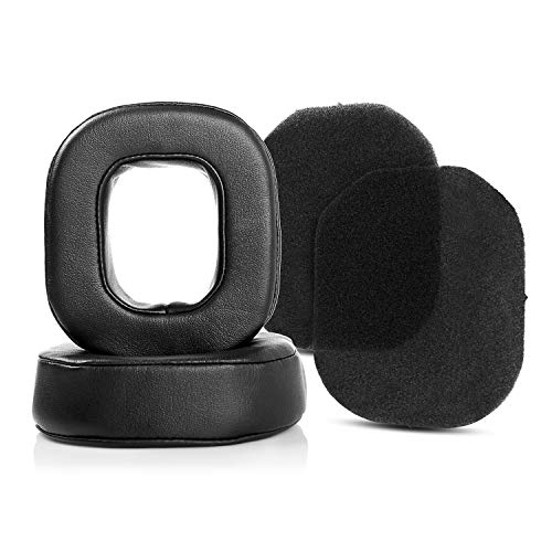 1 Pair Replacement Ear Pads Cushions Compatible with Astro A40 TR Headphones Earmuffs (Leather)(DIY)