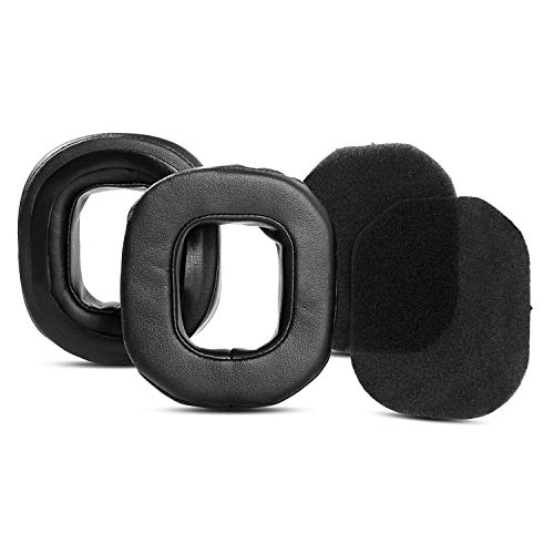 1 Pair Replacement Ear Pads Cushions Compatible with Astro A40 TR Headphones Earmuffs (Leather)(DIY)