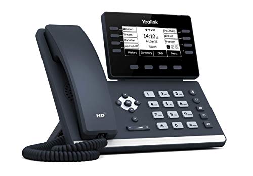 Yealink SIP-T53 IP Phone, 12 VoIP Accounts. 3.7-Inch Graphical Display. USB 2.0, Dual-Port Gigabit Ethernet, 802.3af PoE, Power Adapter Not Included (Renewed)