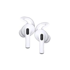 ear hooks for airpods pro, culoda anti-slip protective case cover for apple airpods pro(do not fit for charging case) - 3 pairs(white)
