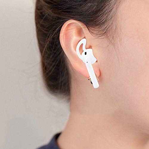 Ear Hooks for Airpods Pro, Culoda Anti-Slip Protective Case Cover for Apple AirPods Pro(DO NOT Fit for Charging Case) - 3 Pairs(White)