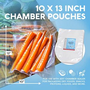 Avid Armor – Chamber Machine Pouches, Pre-Cut Chamber Vacuum Sealer Bags, Heavy Duty Seal Pouch, BPA-Free Chamber Sealer, 10 x 13 inches, Pack of 250 Vacuum Chamber Pouches