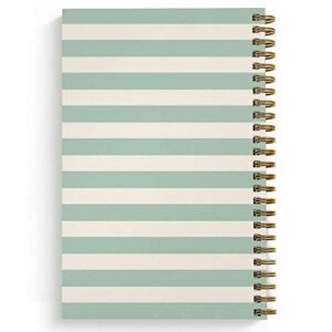 Softcover Sweet Recipes 5.5" x 8.5" Spiral Recipe Notebook/Journal, 120 Recipe Pages, Durable Gloss Laminated Cover, Gold Wire-o Spiral. Made in the USA