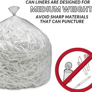 TYPLASTICS Trash Can Liners Bag - Wholesale 1000 Count Garbage Bags on Perforated Roll 10-15 Gallon 24" X 33"