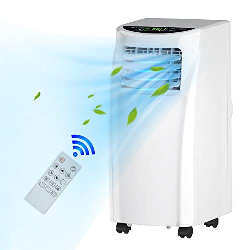 Toolsempire 8000BTU Portable Air Conditioner Cools Up to 230 Sq,Freestanding AC Cooling Unit Compact Room Cooler with Dehumidifier&Fan,Remote Control,Included Window Mount Kit