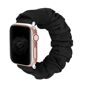 bmbmpt scrunchie elastic watch band compatible with apple watch band 38mm 40mm 41mm 42mm 44mm 45mm cloth soft pattern printed fabric wristband for iwatch series 8 7 6 5 4 3 2 1 se