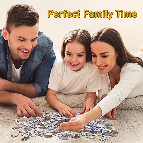 KWYZ 1000 Pieces Christmas Puzzle - Warm Christmas, Jigsaw Puzzles for Adults and Kids 1000 Piece Puzzle for Adults Home Decoration, Indoor Activity, for Elders Friends Children(27.56 in x 19.69 in)