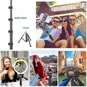 Torjim 62" Phone Tripod, 𝗦𝘁𝘂𝗿𝗱𝘆 & 𝗣𝗼𝗿𝘁𝗮𝗯𝗹𝗲 iPhone Tripod Stand with Remote, Compatible with iPhone/Android/Sport Camera Perfect for Video Recording/Live Stream/Vlogging/Selfies