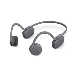 myFirst Bone Conduction Headphone Wireless - Open Ear Design Official Headphones with Bluetooth Wireless IPX6 Flexible Waterproof for Kids/Adults (Gray)