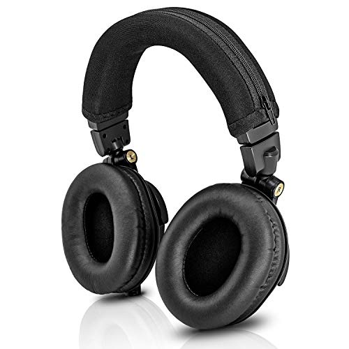 TRANSTEK ATH M50X Headband Cover - Also Compatible with ATH M50, M40X, M40, Cloud 2, Cloud Pro, Cloud Alpha, G PRO X, HS50, HS60, HS70 Headphones (Black)