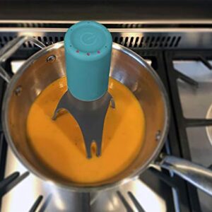 Uutensil Stirr - The Unique Automatic Pan Stirrer - With LED Speed Indicator, Teal